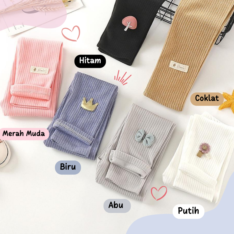 Pinpin Kids - เลกกิ้งเด็ก / เลกกิ้งเด็กผู้หญิงทําจากกํามะหยี่