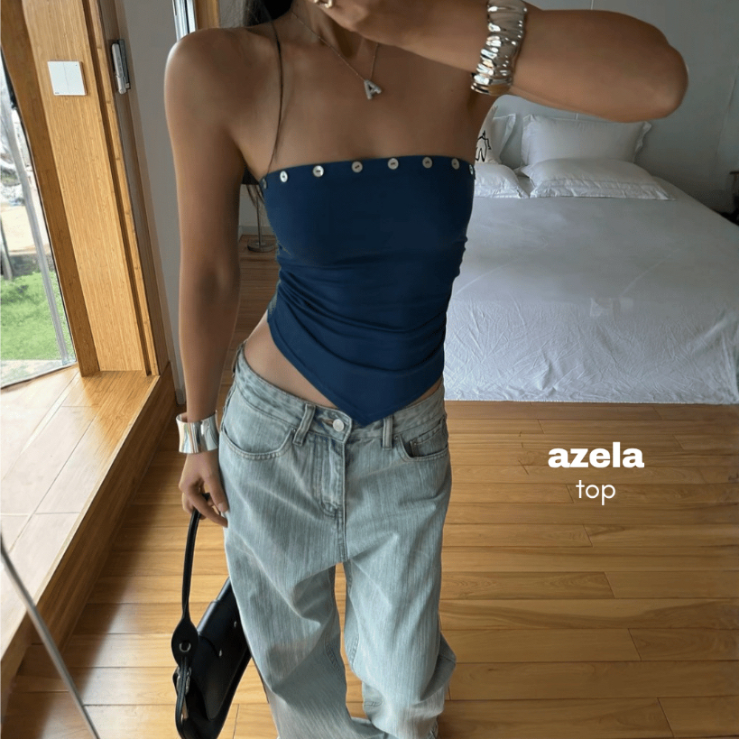 (READY NOW) GRANDY - เสื้อ Azela / เสื้อกระดุมผู้หญิง