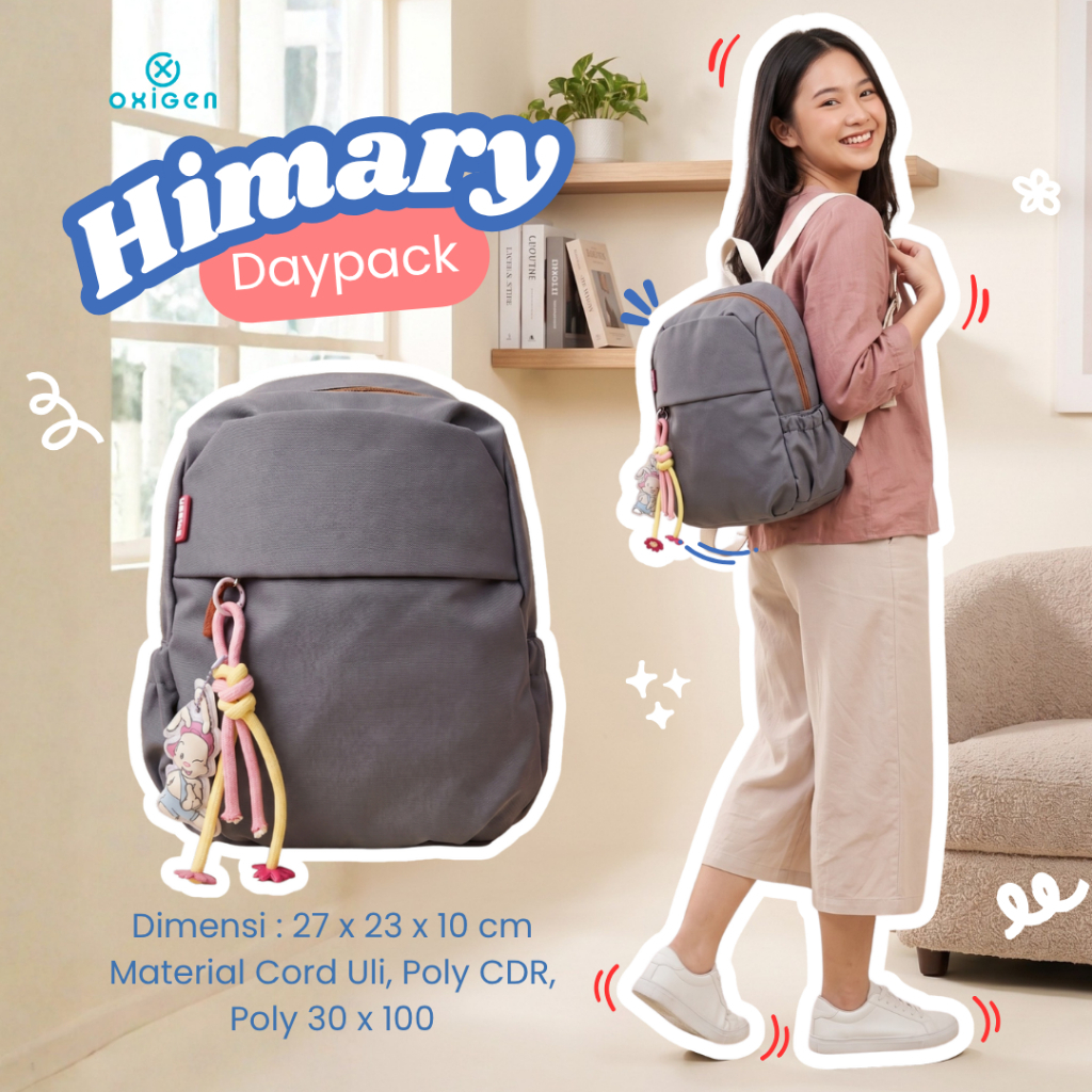 กระเป๋าเป้โพลีเอสเตอร์ผู้หญิง Oxigen Himary