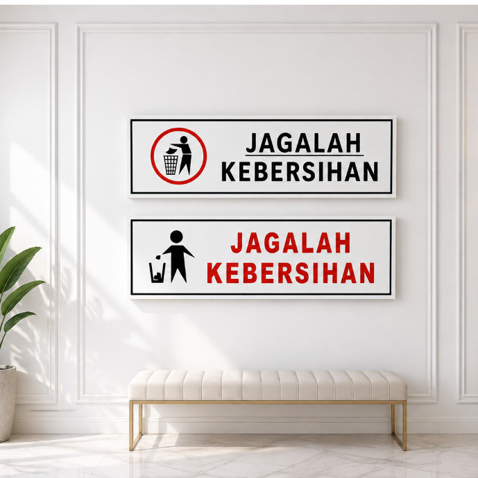 1 วัน ANNIVERSARY KEEP IT CLEAN! ตกแต่งผนัง 10x28CM | กระดานเตือนทําความสะอาด | ป้ายสัญลักษณ์ตกแต่งผ