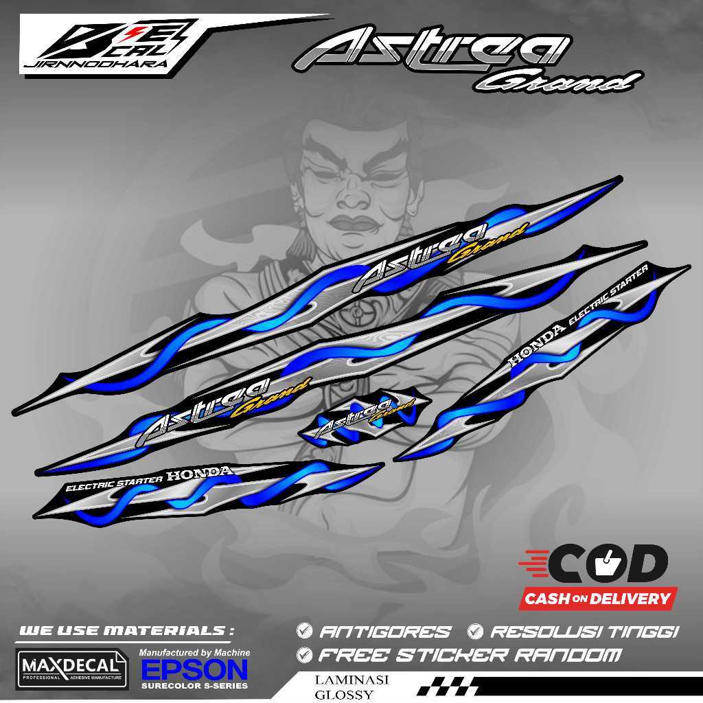 ASTREA GRAND BULUS SABIT LEGEND IMPRESSA K176 VARIATION STRIPING STICKER