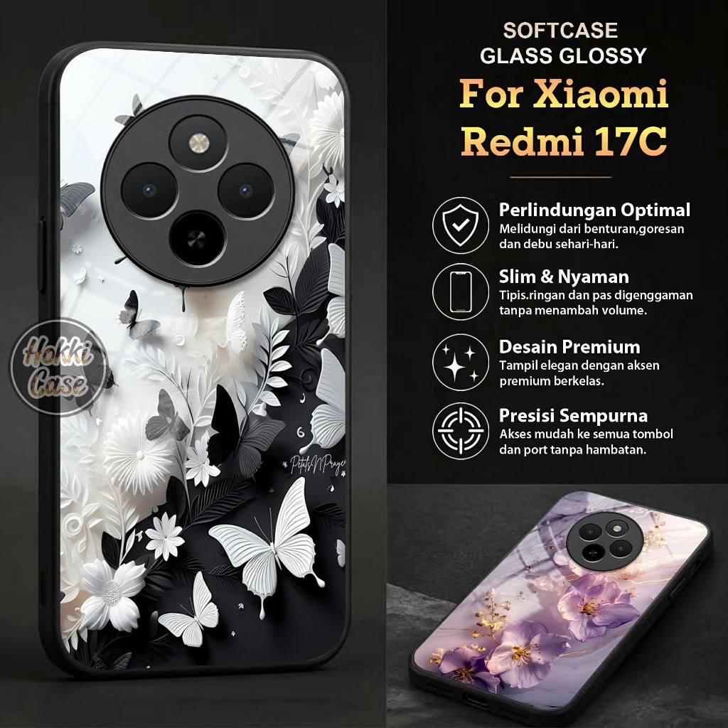 เคส Redmi 17C - Redmi 17C Glass Softcase - เคส Redmi 17C ล่าสุด - เคส Redmi 17C - Xiaomi Redmi 17C S