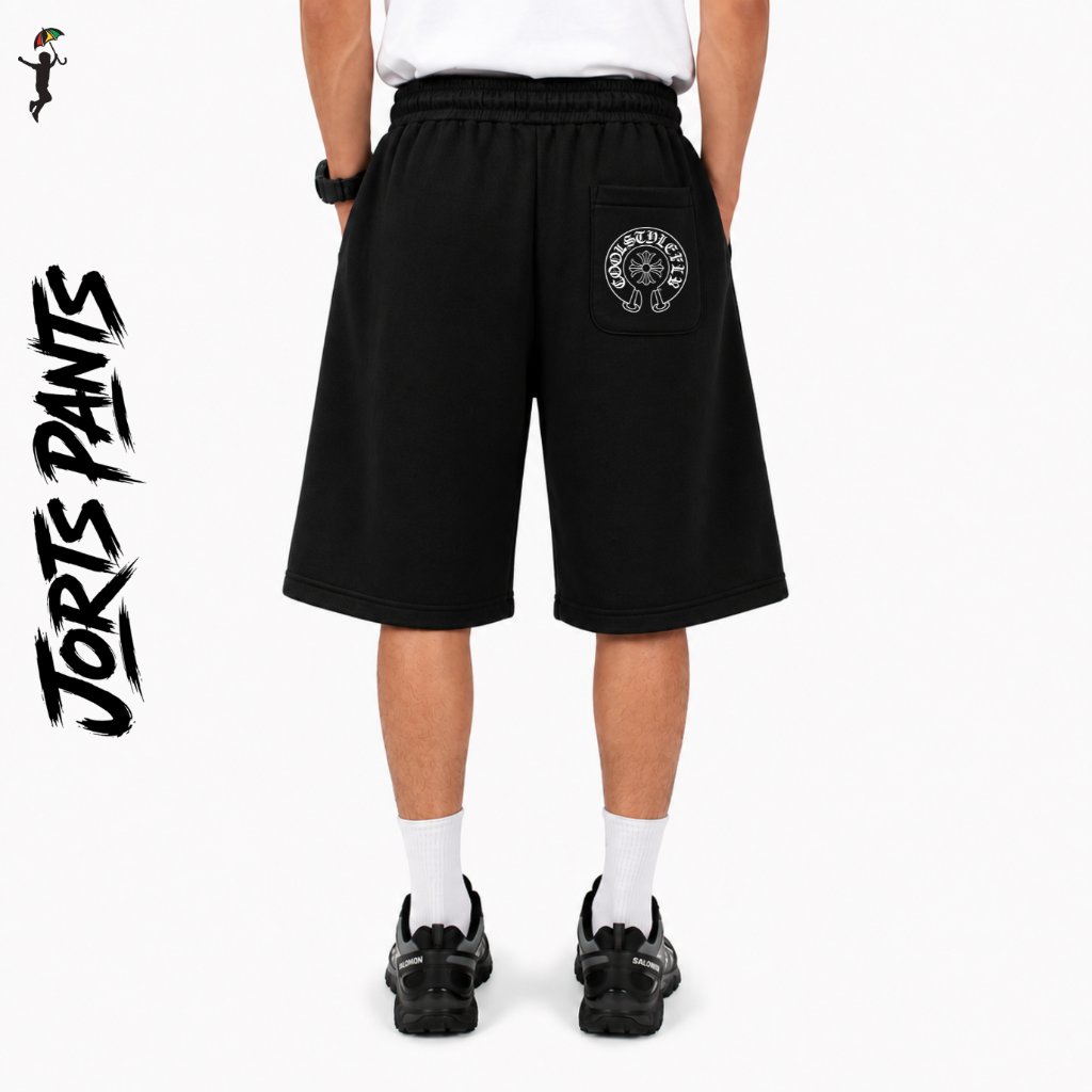 Jorts กางเกงผู้ชายผู้หญิง Sweatpants Baggy ล่าสุดลําลองสไตล์เกาหลีเทรนด์ใหม่กางเกงขาสั้น Jorts