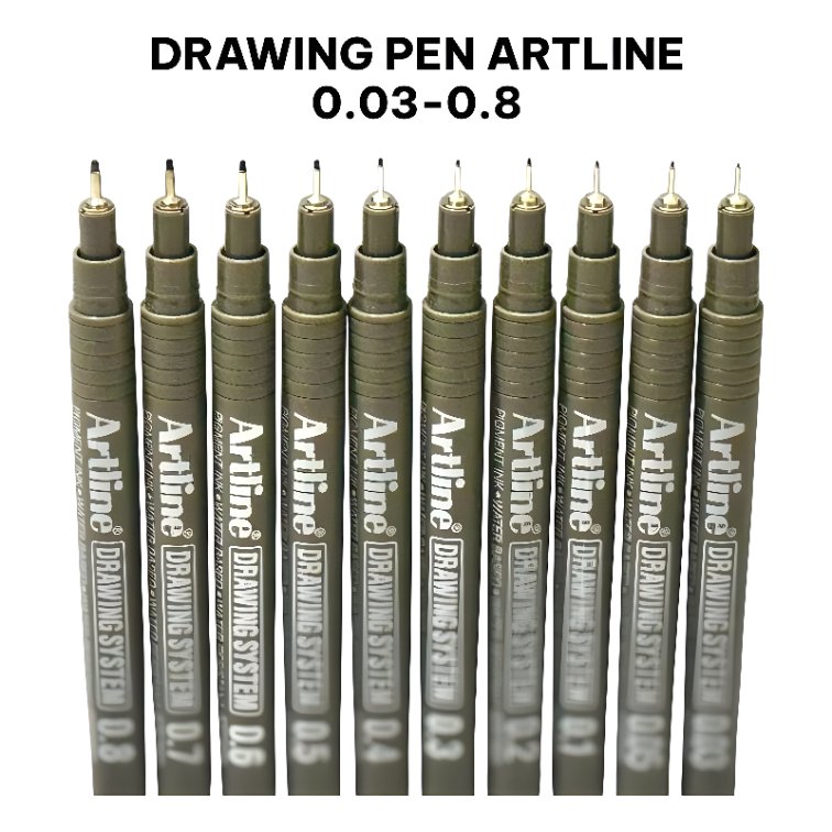 ARTLINE DRAWING PEN - DRAWING SYSTEM PEN ARTLINE ขนาด 0.03-0.8mm