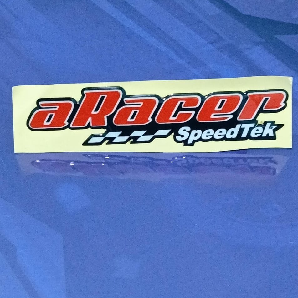 สติ๊กเกอร์โลโก้ลายนูน Aracer speedtek