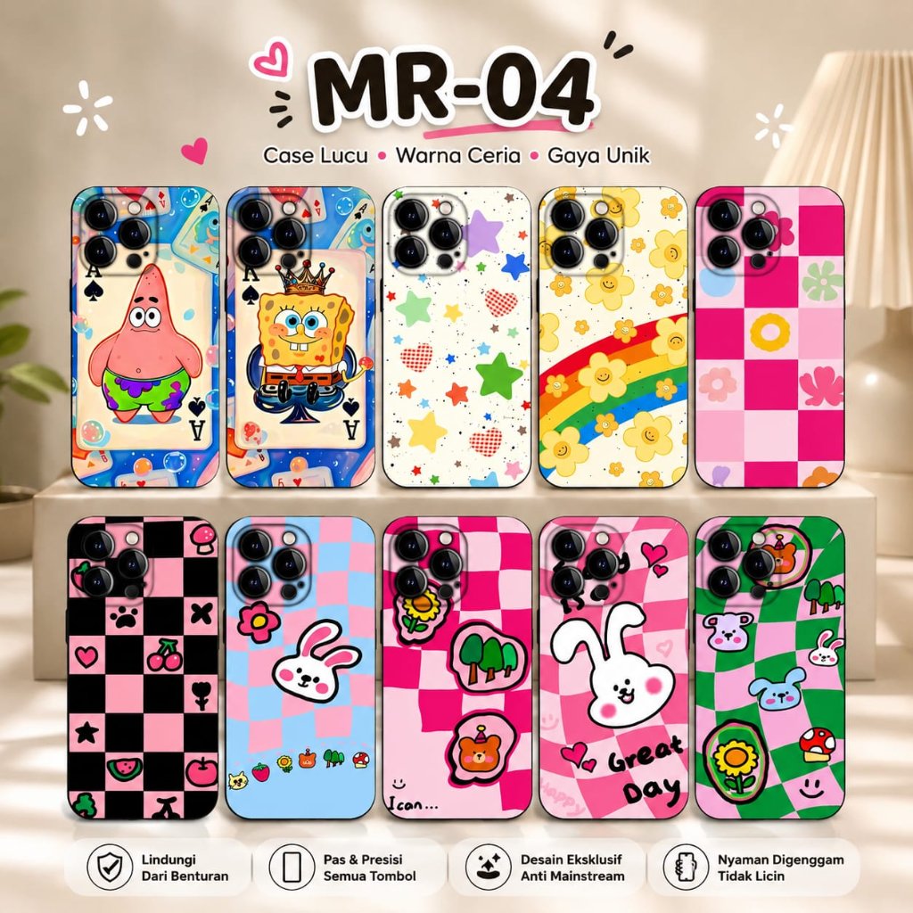 น่ารัก HP กรณีการ์ตูนโมเดิร์น Motif สไตล์เกาหลีสําหรับ Oppo A57 4G 2022 Oppo A58 4G Oppo A74 4G Oppo