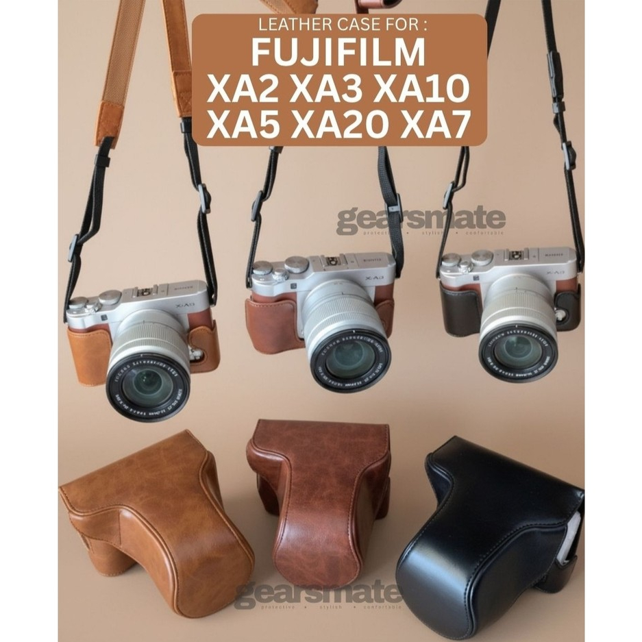 ซองหนังสําหรับ Fujifilm XA3 XA5 XA7 XA20 XA10 XA2 กระเป๋ากล้อง