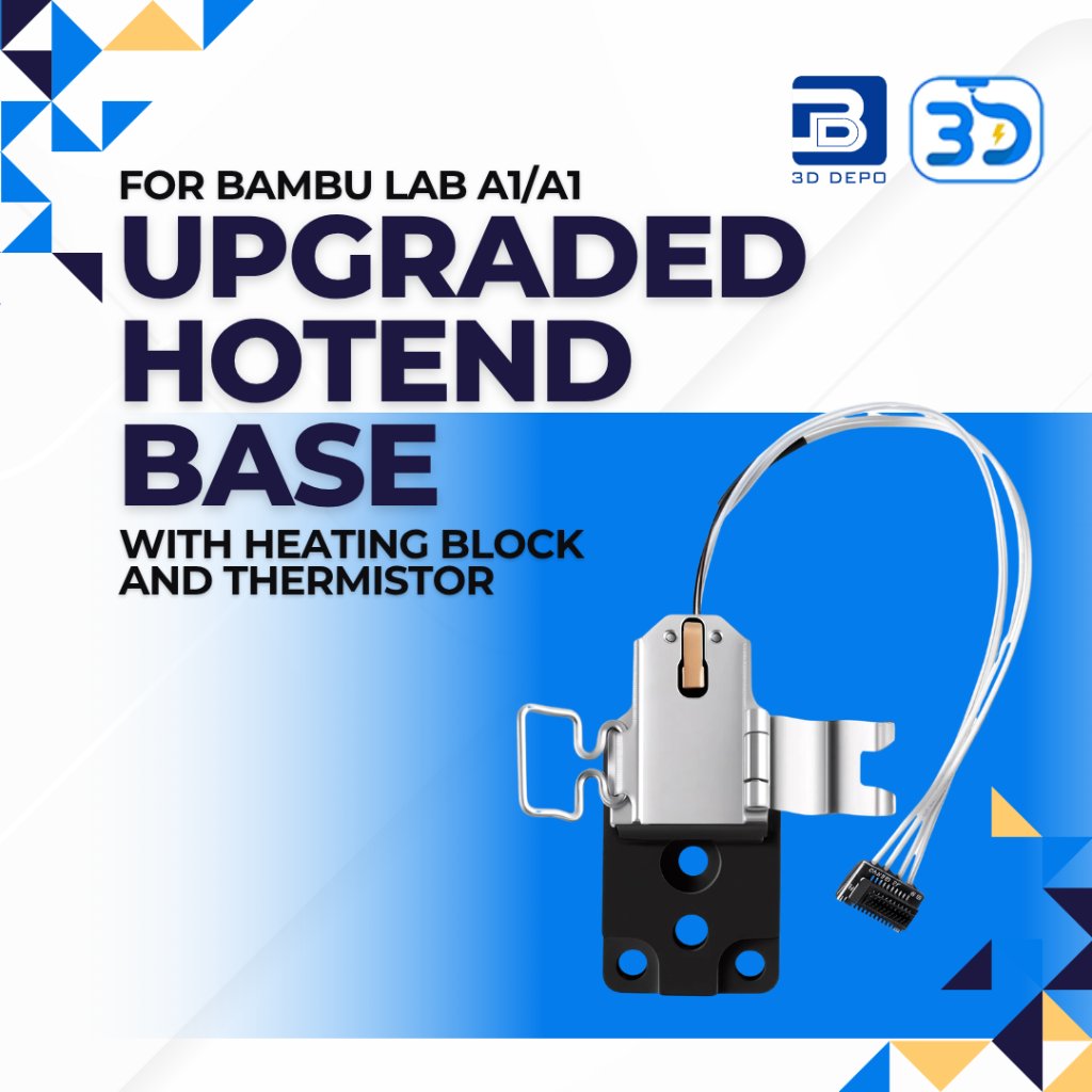 อัพเกรด Bamboo Lab A1/A1 ฐาน Hotend ขนาดเล็กพร้อมบล็อกความร้อนและเทอร์มิสเตอร์