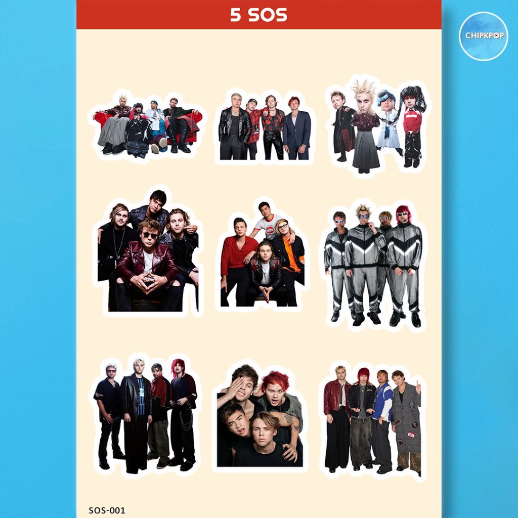 สติ๊กเกอร์ 5SOS WESTERN I 5 SECOND OF SUMMER I 5SOS WESTERN I สติ๊กเกอร์ WESTERN I สติ๊กเกอร์ WEST 5