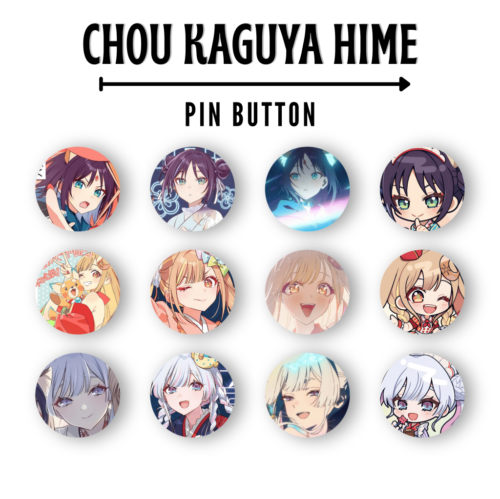 PIN BUTTON CHOU KAGUYA HIME / COSMIC PRINCESS KAGUYA | KAGUYA IROHA YACHIYO