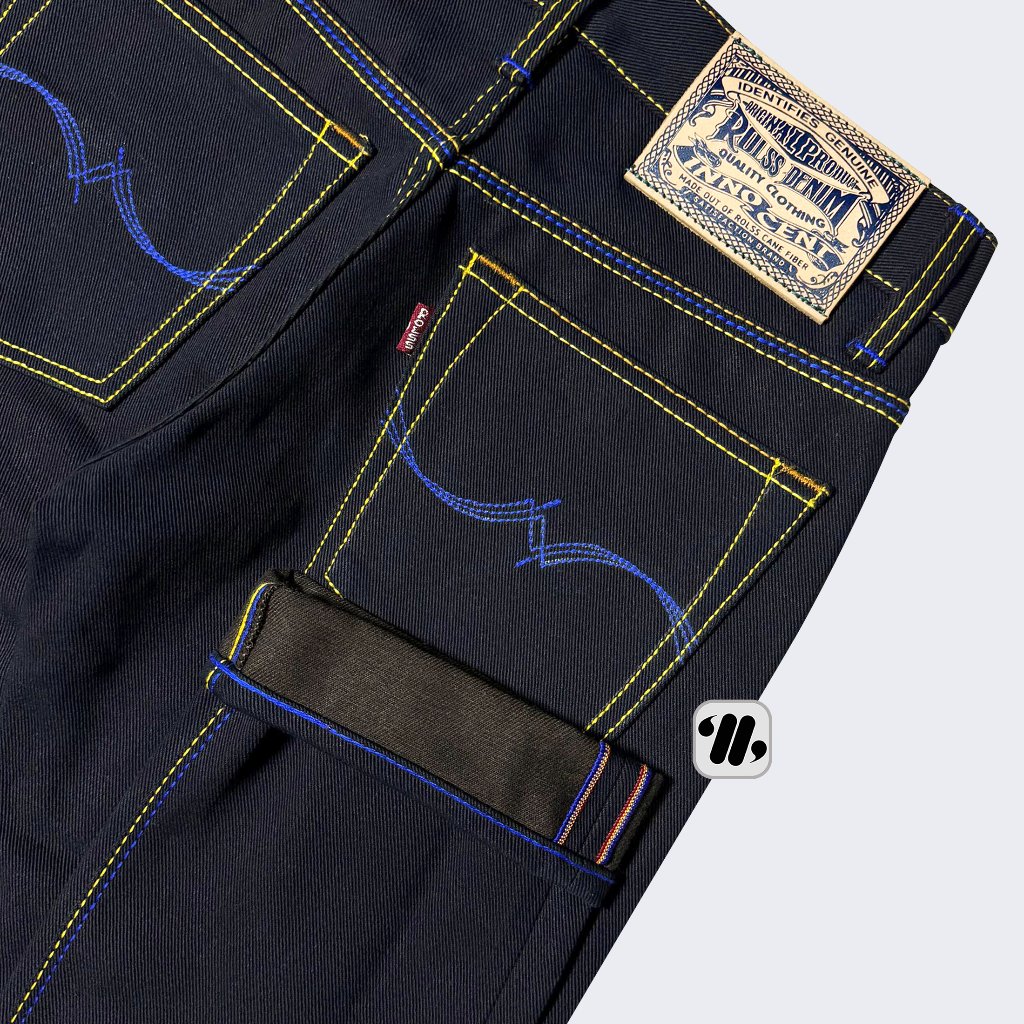 ROLSS DENIM - Innocent 15oz Brown Weft Selvedge Accent Sanforized