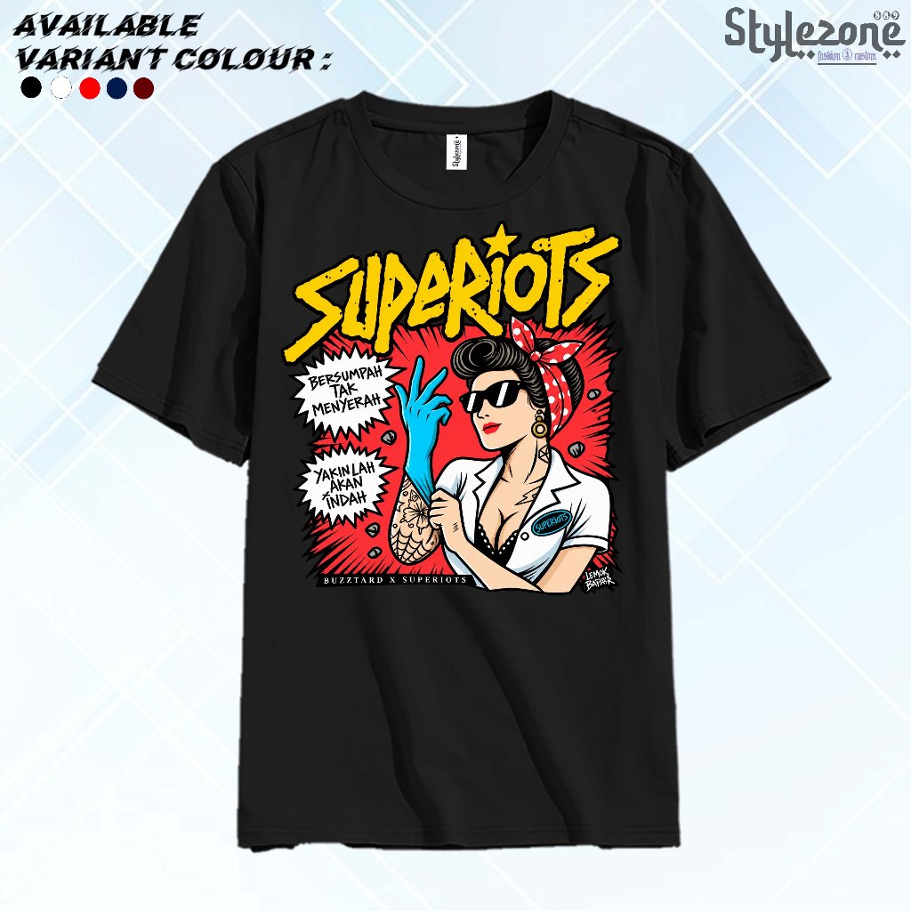 เสื้อยืดต้นฉบับ SUPERIOTS Band T-shirt Official Merchanded Tops