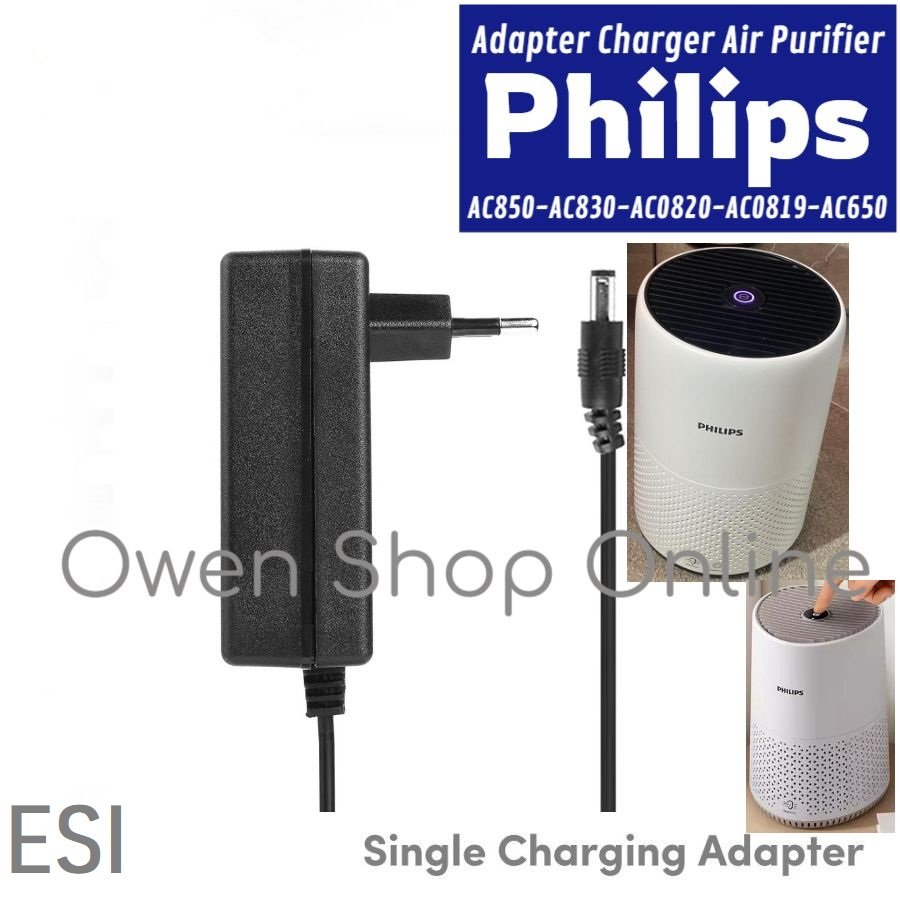 Philips AC0850 อะแดปเตอร์ชาร์จเครื่องฟอกอากาศ AC0830 AC0820 AC0819 AC0650 Philip Adapter