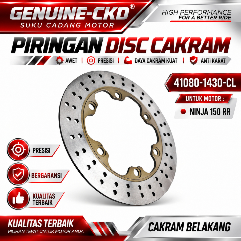 41080-1430-CL จานดิสหลัง Kawasaki NINJA 150 RR