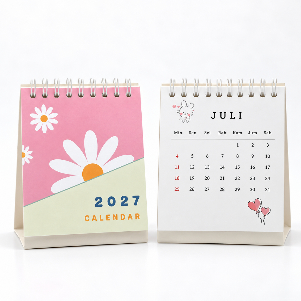 CALENDAR 2027 / MINI CALENDAR / DESK CALENDAR / AESTHETIC MINI CALENDAR / CALENDAR 2027