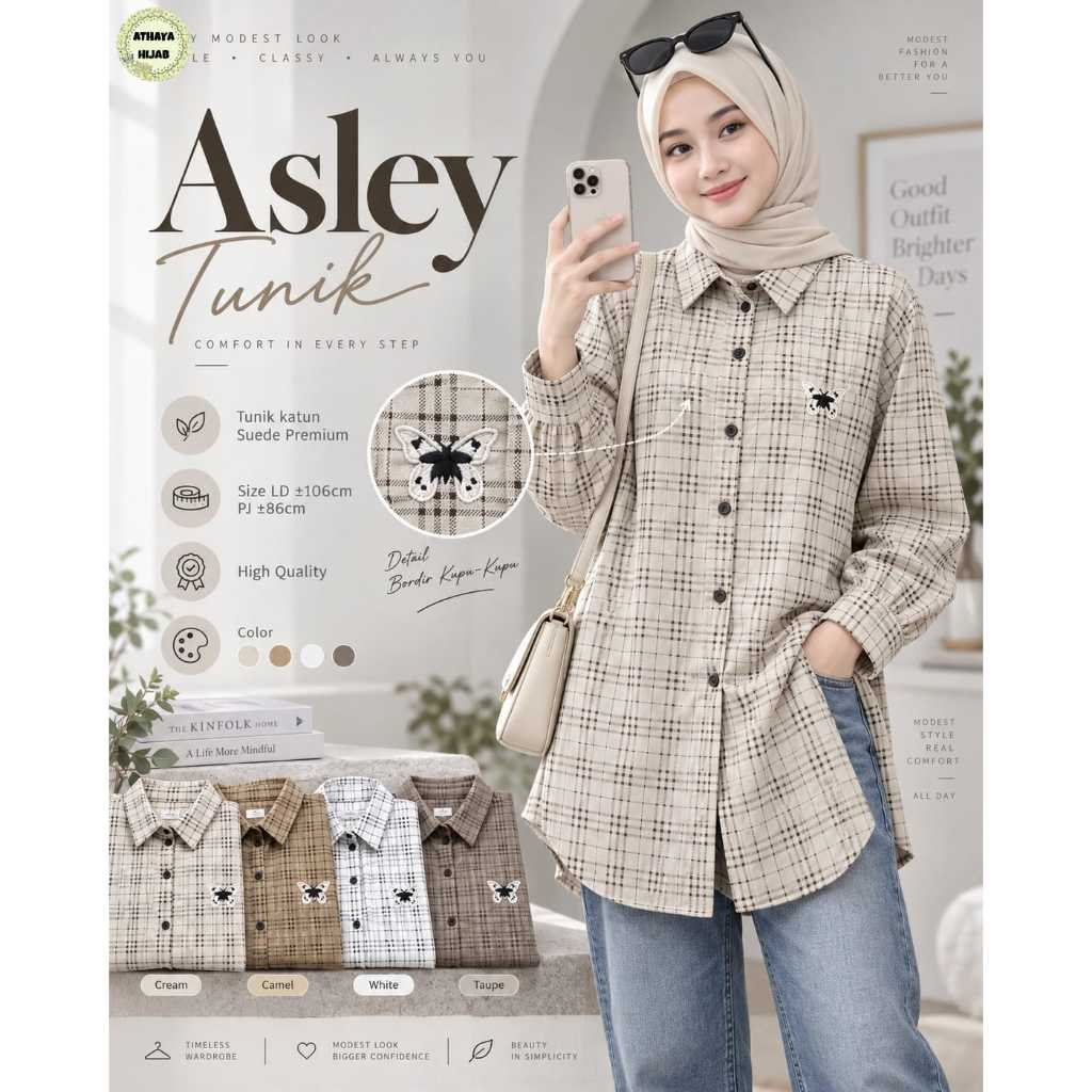 HQ ASLEY TUNIK เสื้อผ้าผู้หญิงจาก AtHAYA FASHION STORE