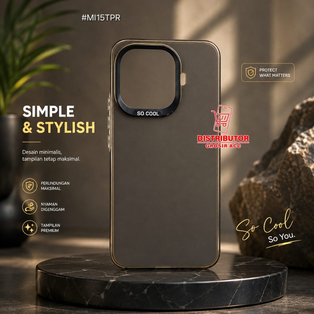 XIAOMI 15T PRO CASE IMD SOCOOL BLACK CASE SOCOOL XIAOMI 15T PRO SCB