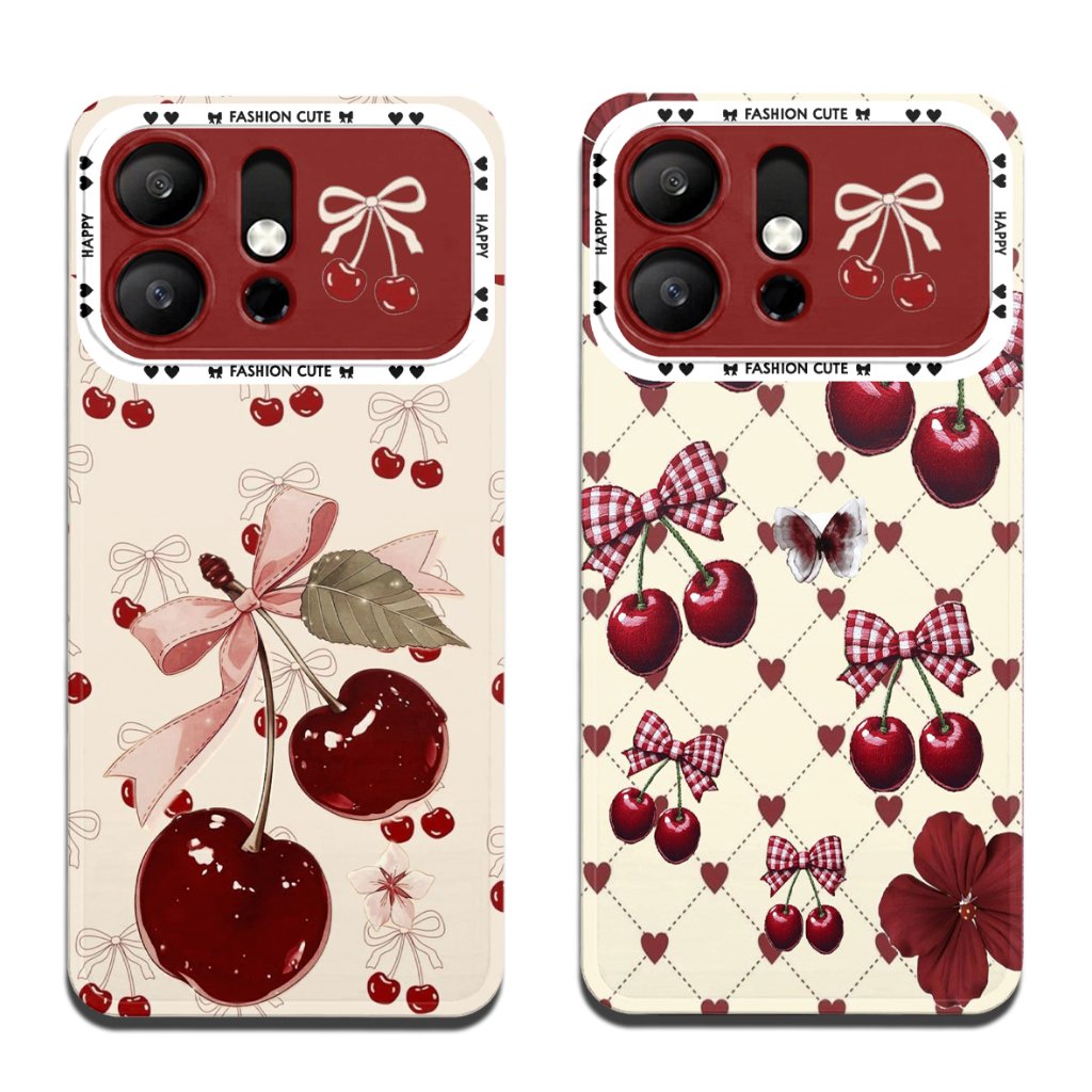 HP ล่าสุด Itel A100cs เคสโทรศัพท์ - Softcase Handphone A100CS A200 A100c City100 Cherry Motif NC2229