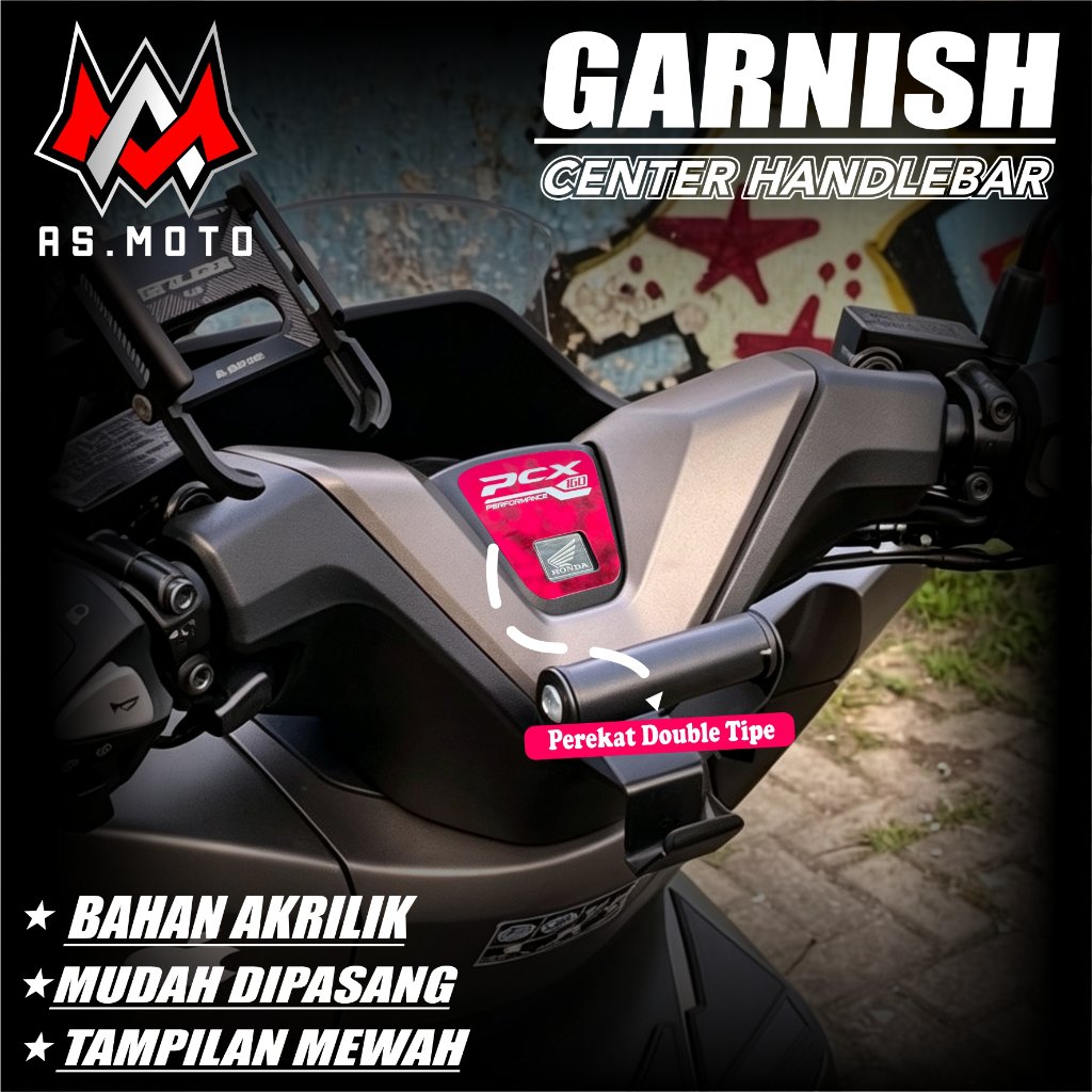 ASM แฮนด์ Garnish Honda PCX 160 กระจกอะคริลิค