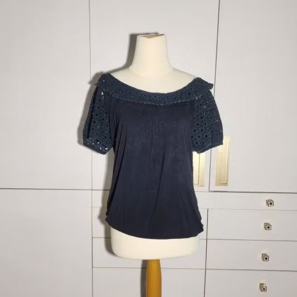 เสื้อเบลาส์ยืดสีดํา BIG SIZE RM030