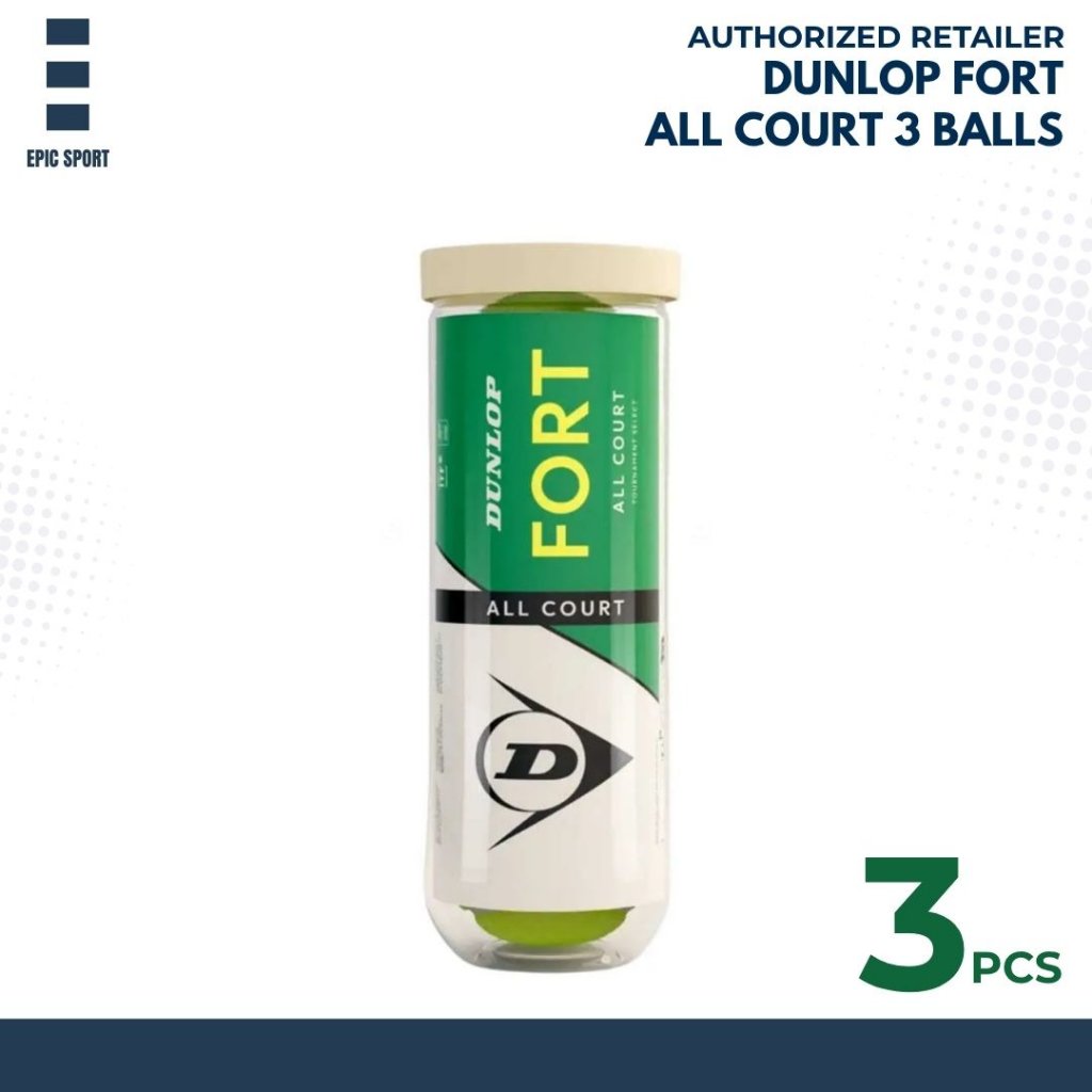ลูกเทนนิส DUNLOP Fort 3 ชิ้น / ลูกเทนนิส Dunlop Fort All Court
