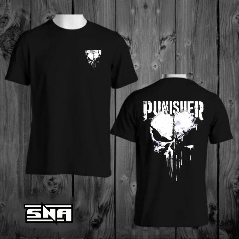 The Punisher Skull Combed 24s Premium Distro T-Shirt - เสื้อยืดผู้ชายแขนสั้นสุดเท่