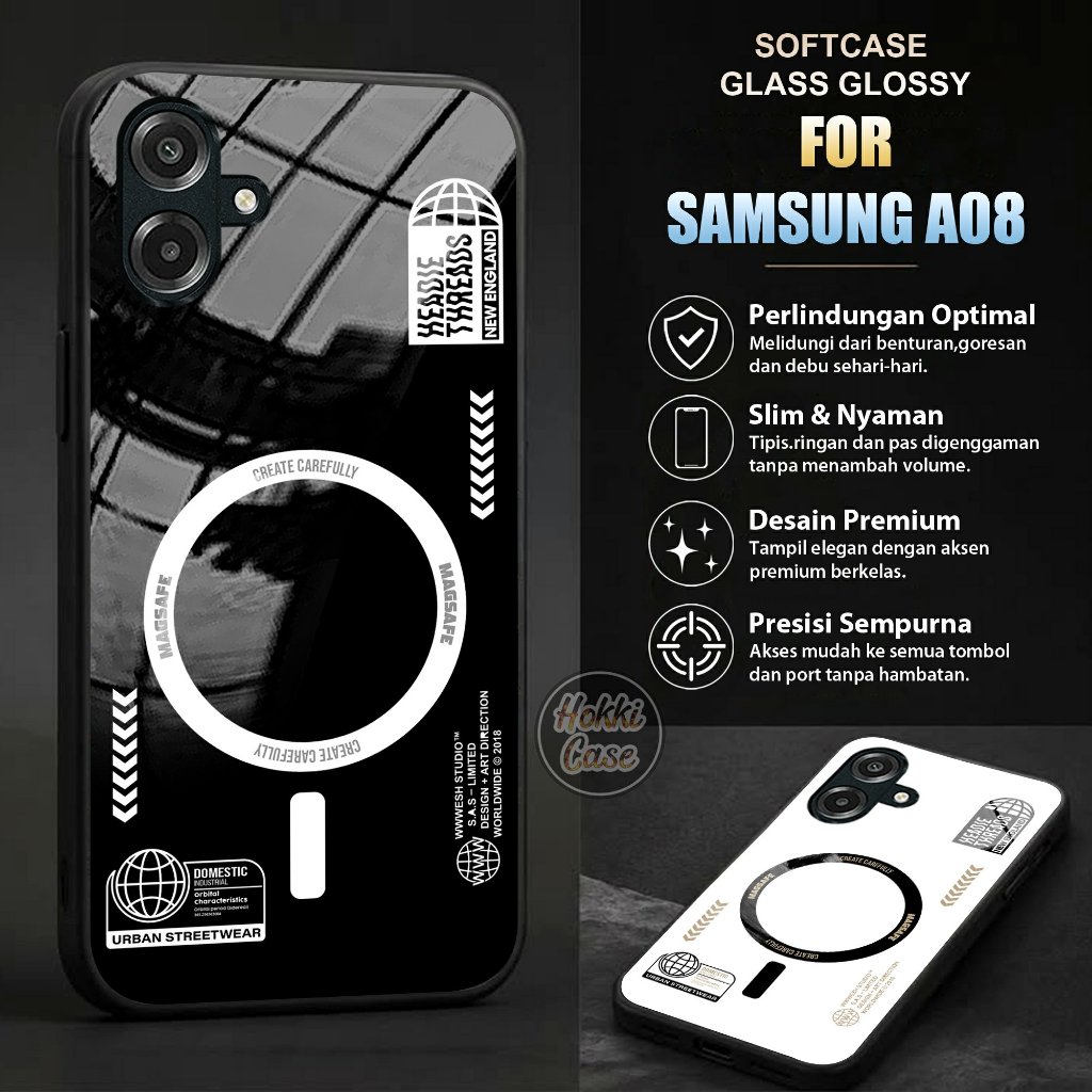 เคส Samsung A08 - เคส Samsung A08 Glass Softcase - เคส Samsung A08 - เคส Samsung A08 - ซิลิโคน Samsu