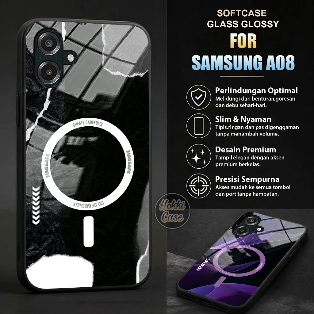 เคส Samsung A08 - เคส Samsung A08 Glass Softcase - เคส Samsung A08 - เคส Samsung A08 - ซิลิโคน Samsu