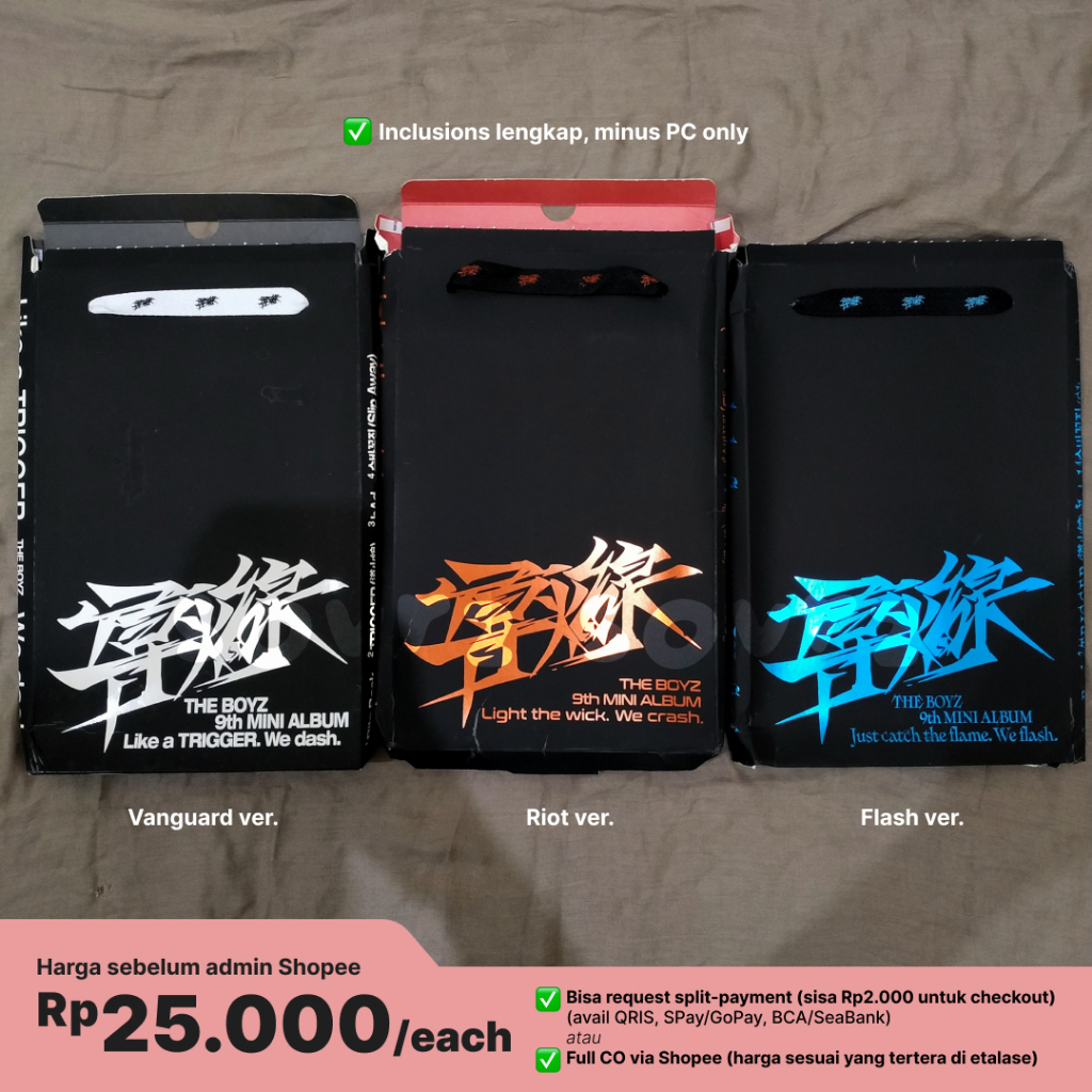 [เฉพาะเดือน กินได้] the boyz tbz 9th mini album ทริกเกอร์ vanguard riot flash ver.