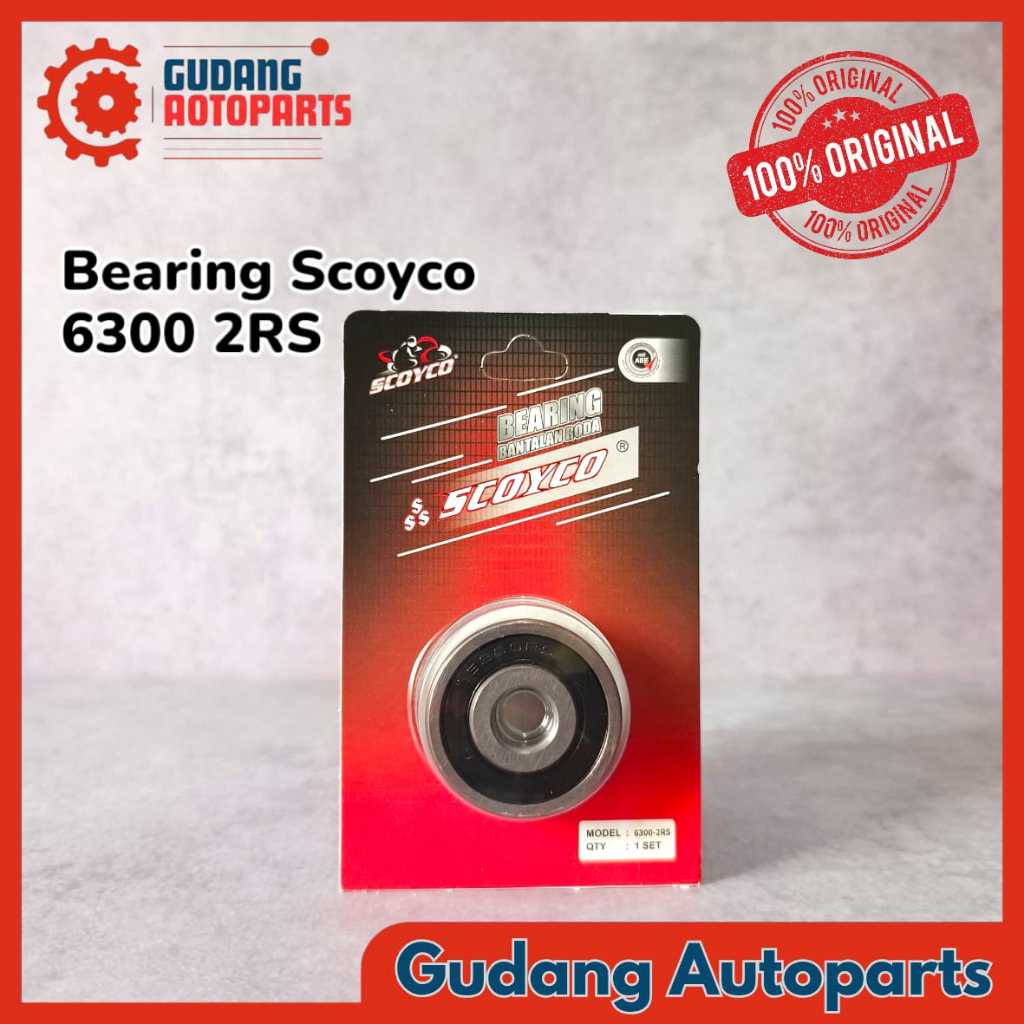 SCOYCO 6300 2RS PRESS BEARING / 6300 LAHER