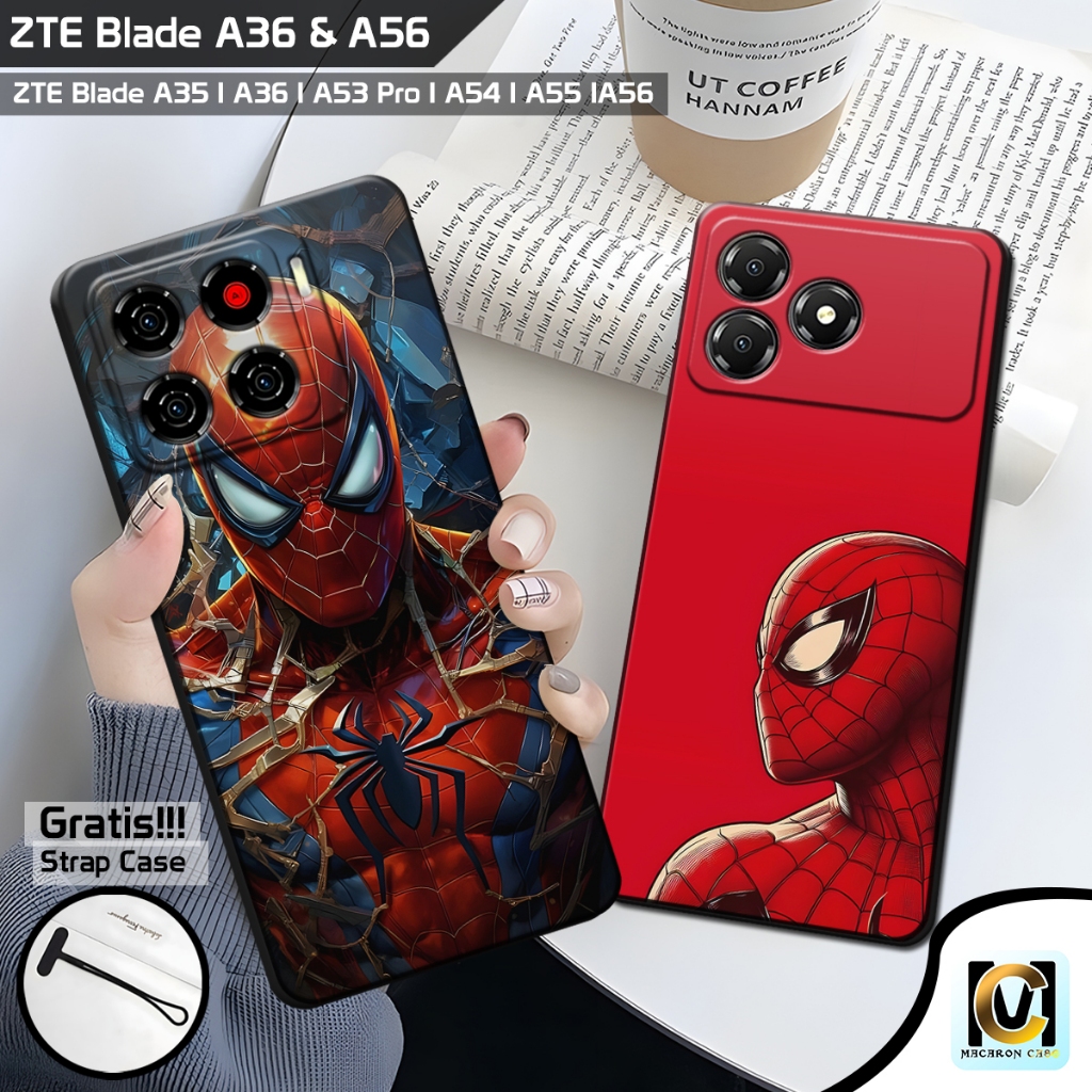 เคส ZTE Blade A56 & ZTE Blade A36 ใหม่ล่าสุด 2025 Spiderman Motif | SoftCase HP ZTE Blade A56 | ใบมี