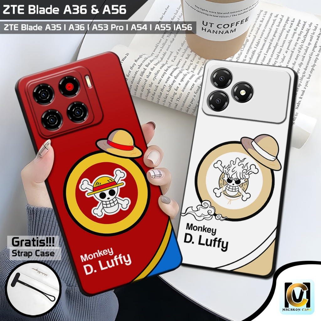 เคส ZTE Blade A56 & ZTE Blade A36 ใหม่ล่าสุด 2025 One Piece Motif | SoftCase HP ZTE Blade A56 | ใบมี
