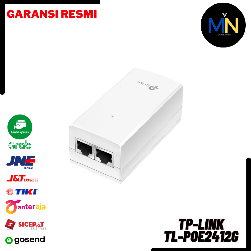 TP-LINK TL-POE2412G PoE Passive Gigabit 24VDC Passive PoE Adapter