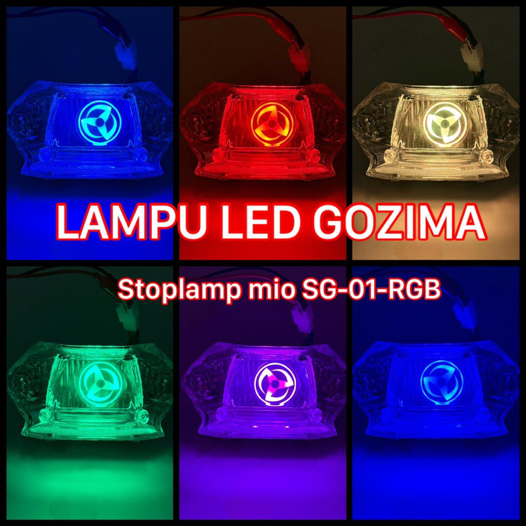 Stoplamp หลอดไฟหยุด Mio sporty Mio smile รุ่น Sharigan SG-01 Anime Naruto ครบชุด