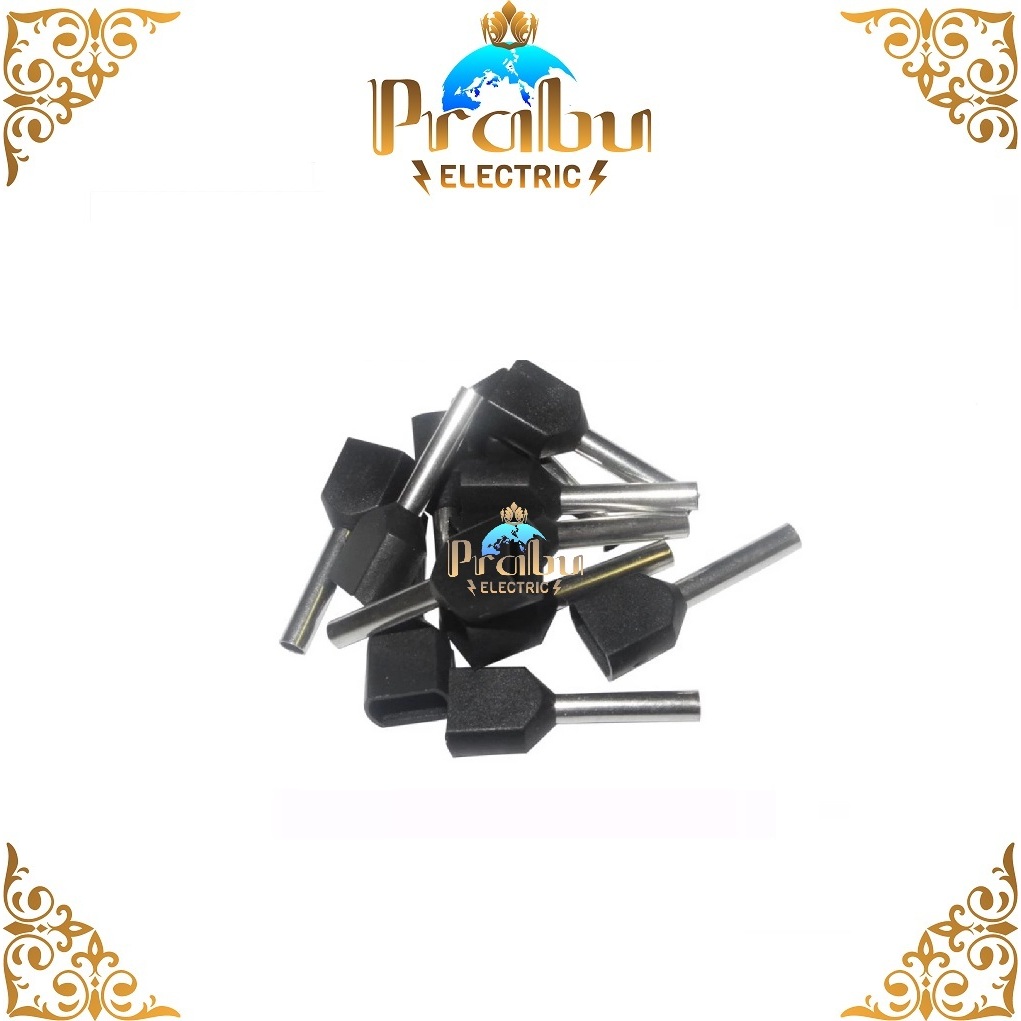 สาย TWIN FERRULES SKUN 1.5 มม. TE 1508 / สาย TWIN FERULES SCUN TE1508 สีดํา