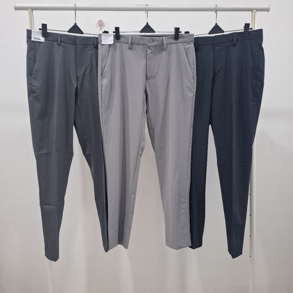 EXECUTIVE MENS SLIM FIT 4 WAY STRETCH ANKLE PANTS