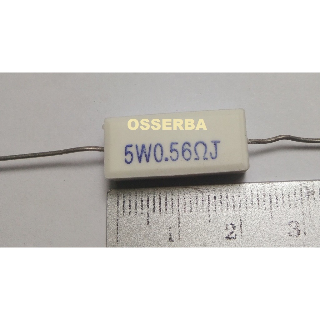 R 5W 0.56 0.68 0.82 Ohm Resistor 0.56 0.68 0.82 โอห์ม 5 วัตต์