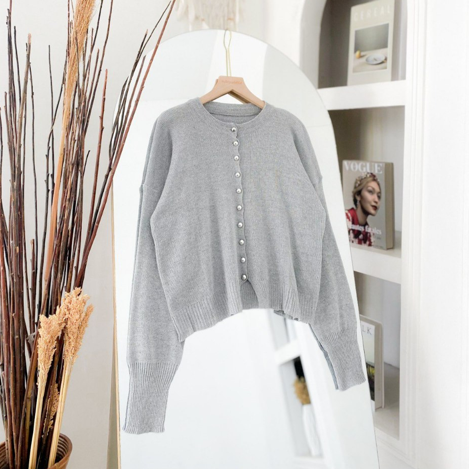 Keyha สวมใส่ทุกวัน - เสื้อ Mala Cardy Top เสื้อแฟชั่นสไตล์เกาหลีสําหรับวัยรุ่นแขนยาว