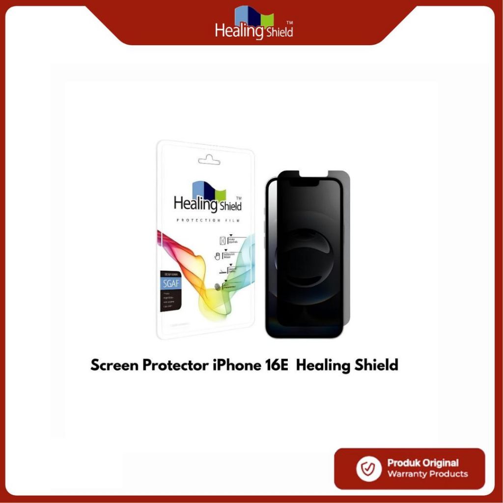 ฟิล์มกันรอยหน้าจอ iPhone 16E HEALING SHIELD ฟิล์มกันรอย Oleophobic Clear Privacy Full Cover 1 ชิ้น