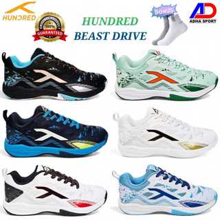Bonus Kaos Kaki ! Sepatu Badminton Hundred Beast Drive Sepatu Bulutangkis Original