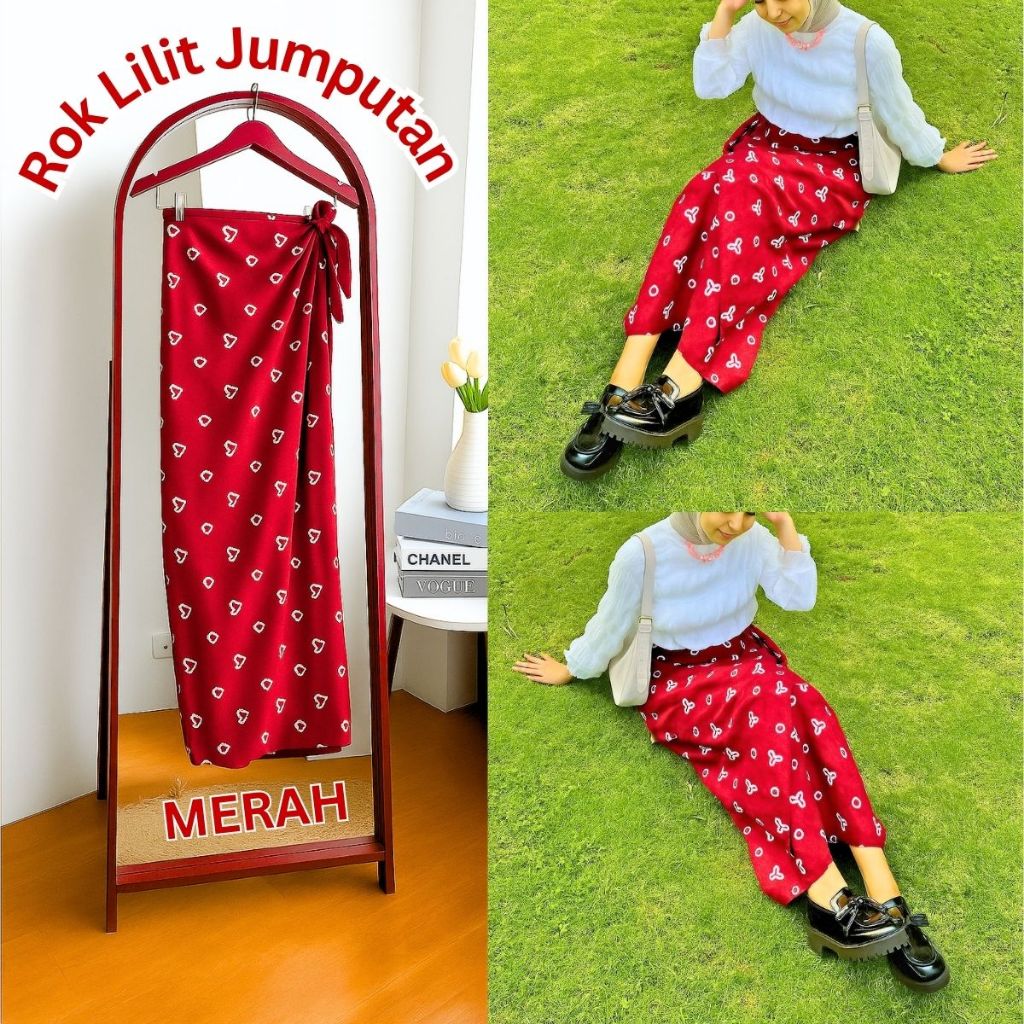 Wrap Jumputan Skirt/Modern Jumputan Wrap Batik Bottom