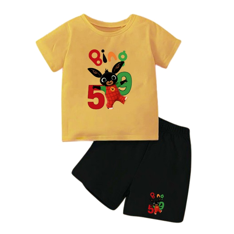Bing Bunny Suit Number 59 เด็กชายและเด็กหญิง - Bing Clothes - เสื้อยืด Bing Bunny