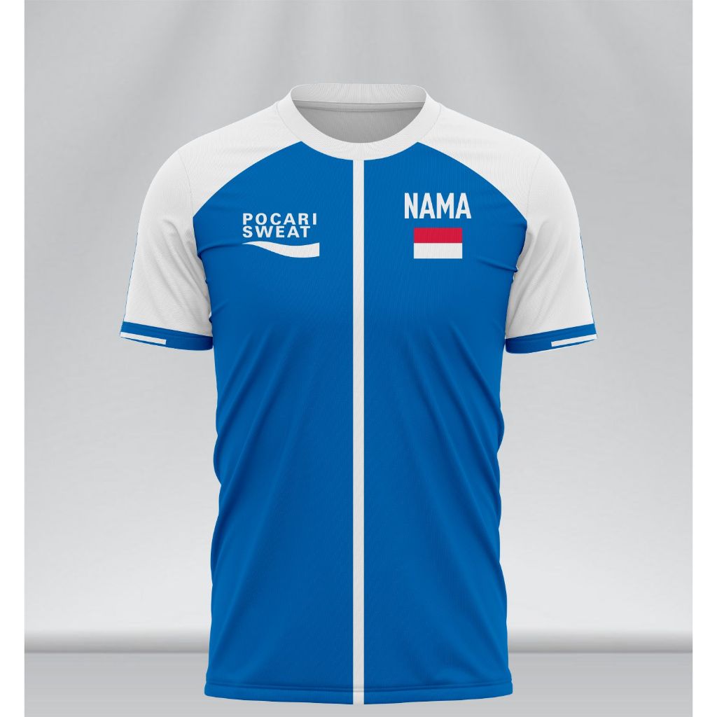 Pocari Sweat RUNNING Jersey Drifit Material Design B