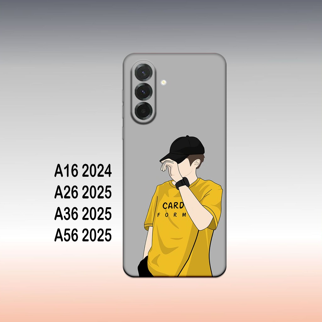 Softcase samsung A16 / A26 / A36 / A56 / A76 - เคสโทรศัพท์ซิลิโคนสีดําแบบยืดหยุ่น