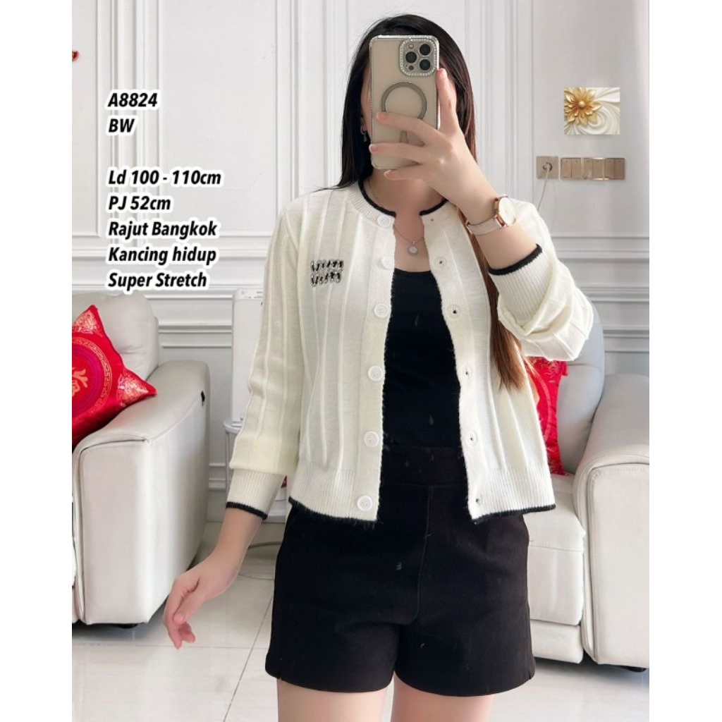 A8824 bangkok คาร์ดิแกนถัก 8824