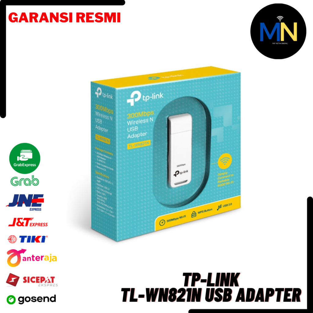 TP-LINK WN821N อะแดปเตอร์ USB ไร้สาย N