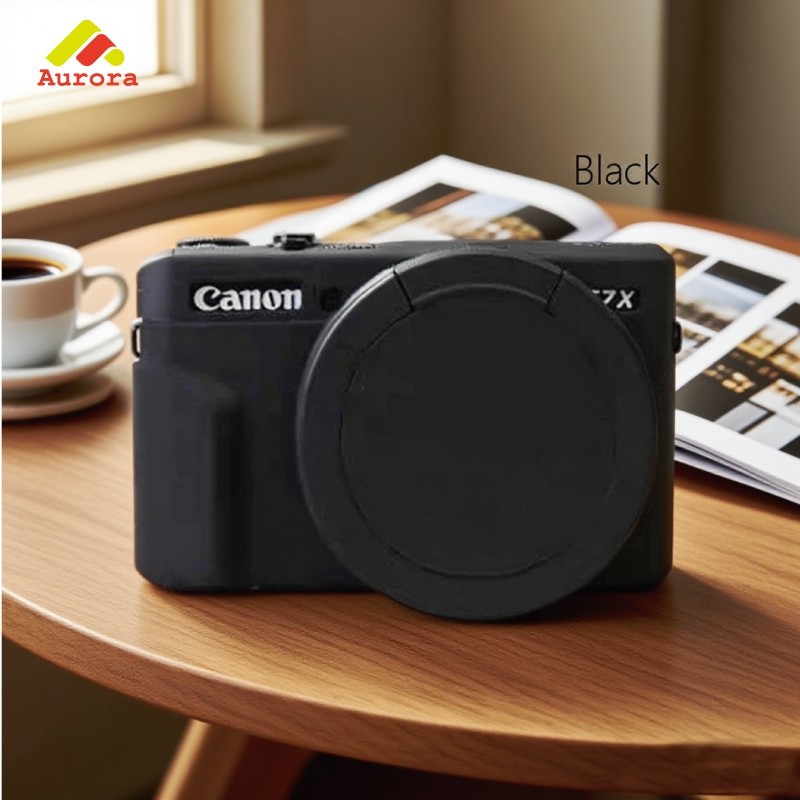 Softcase G7X2 ซิลิโคน - ตัวป้องกันกล้อง Mirrorless ป้องกันการกระแทก | เคส Canon G7X Mark II พร้อมฝาเ