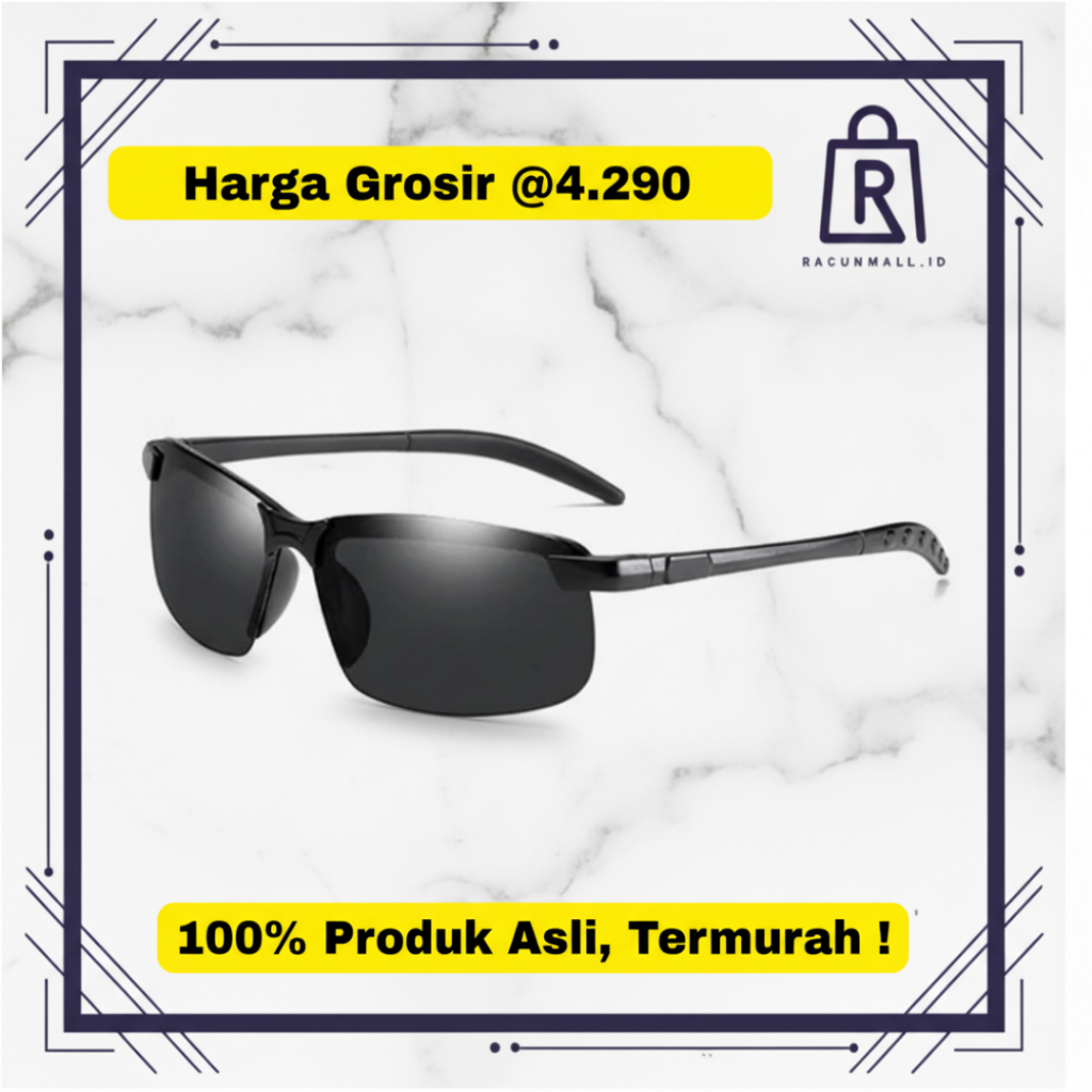 (ขายส่ง @4.290) RM แว่นกันแดด แว่นกันแดดแฟชั่น Unisex ใหม่ 3043 วัสดุคุณภาพสูง Indoberkah88