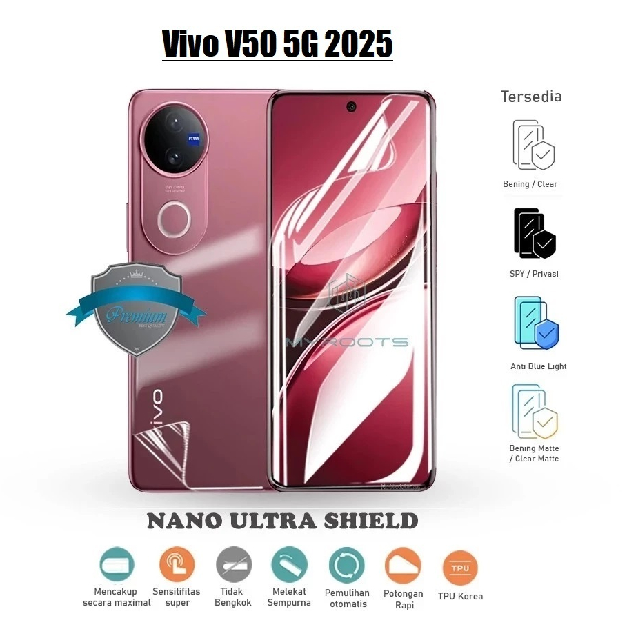 LAYAR [B00M] Hydrogel Clear Vivo V60 5G V60Pro V50 V50Lite V40 V40Lite V4Pro V40E V30 V30Pro V30E V2