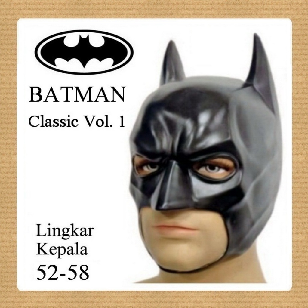 หน้ากากคอสตูมคอสเพลย์ HBF SUPER HERO / อุปกรณ์ปาร์ตี้ฮาโลวีน - BATMAN Vol 1 SMALL